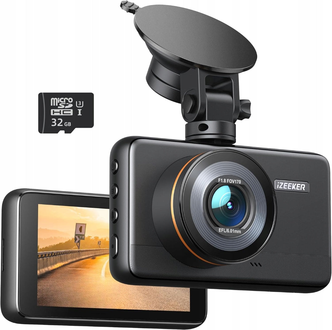 IZEEKER 4K VIDEO RECORDER CAR CAMERA 32GB G-SENSOR NIGHT MODE