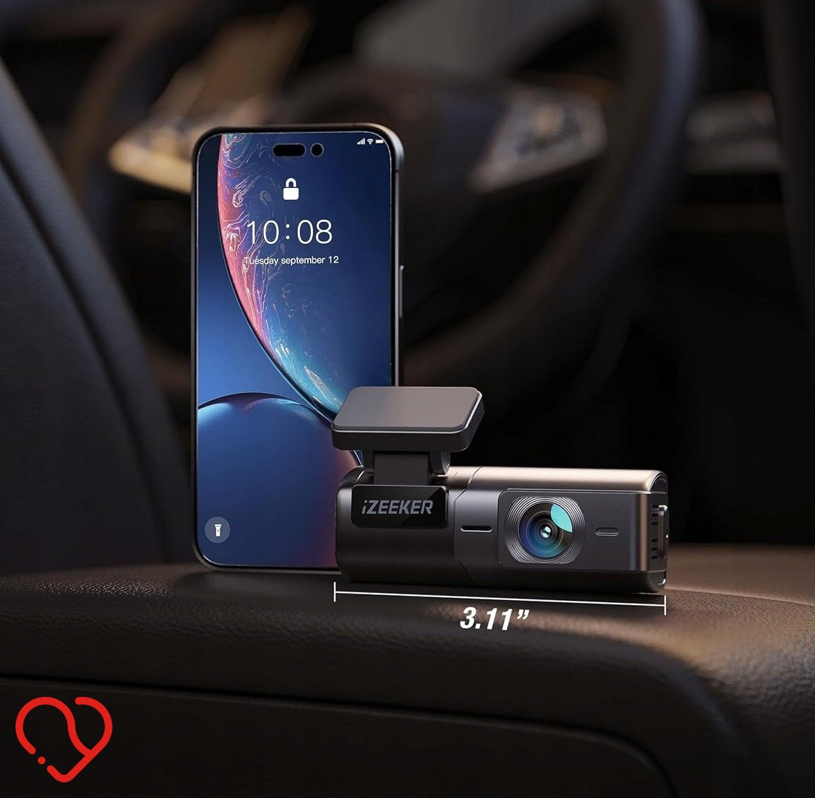 IZEEKER Car Camera 2,5K WiFi Sensor G