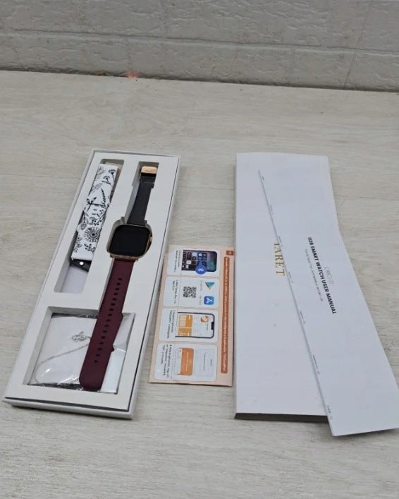Iaret Smartwatch Damen Smart Watch 1.7" I18 Gold Replacement 4 Straps Brand no brand