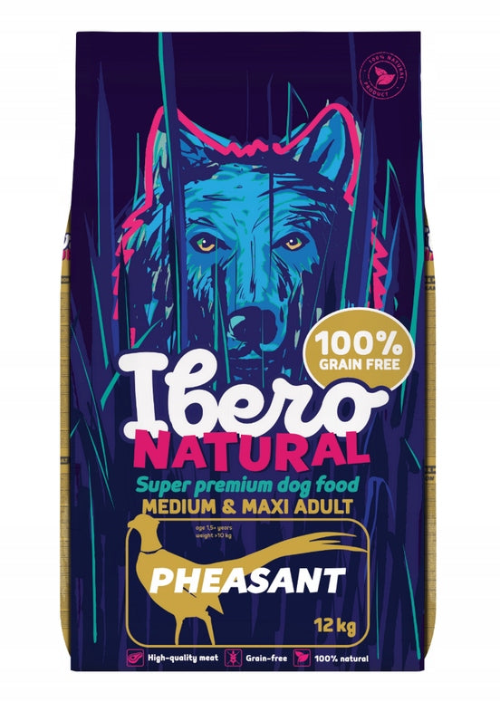 Ibero Grain Free Adult Medium Maxi Pheasant 12kg