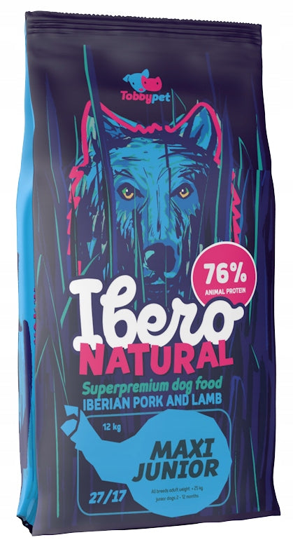 Ibero NATURAL MAXI JUNIOR 12 kg dry food for puppies of large breeds