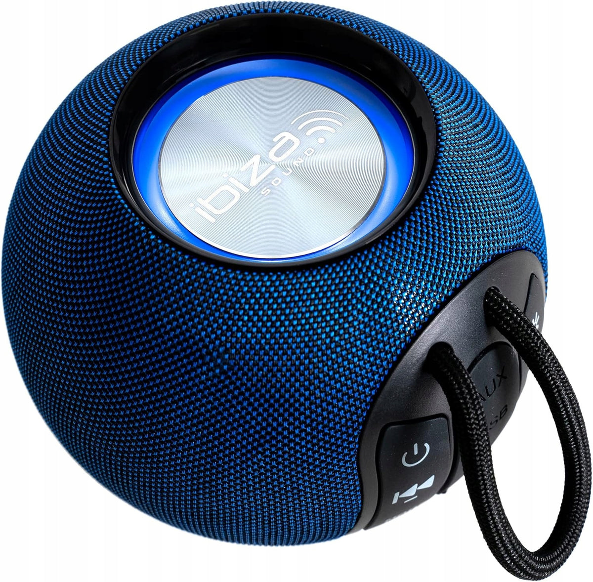 Ibiza BOOMY Waterproof Bluetooth Speaker USB Micro SD AUX LED