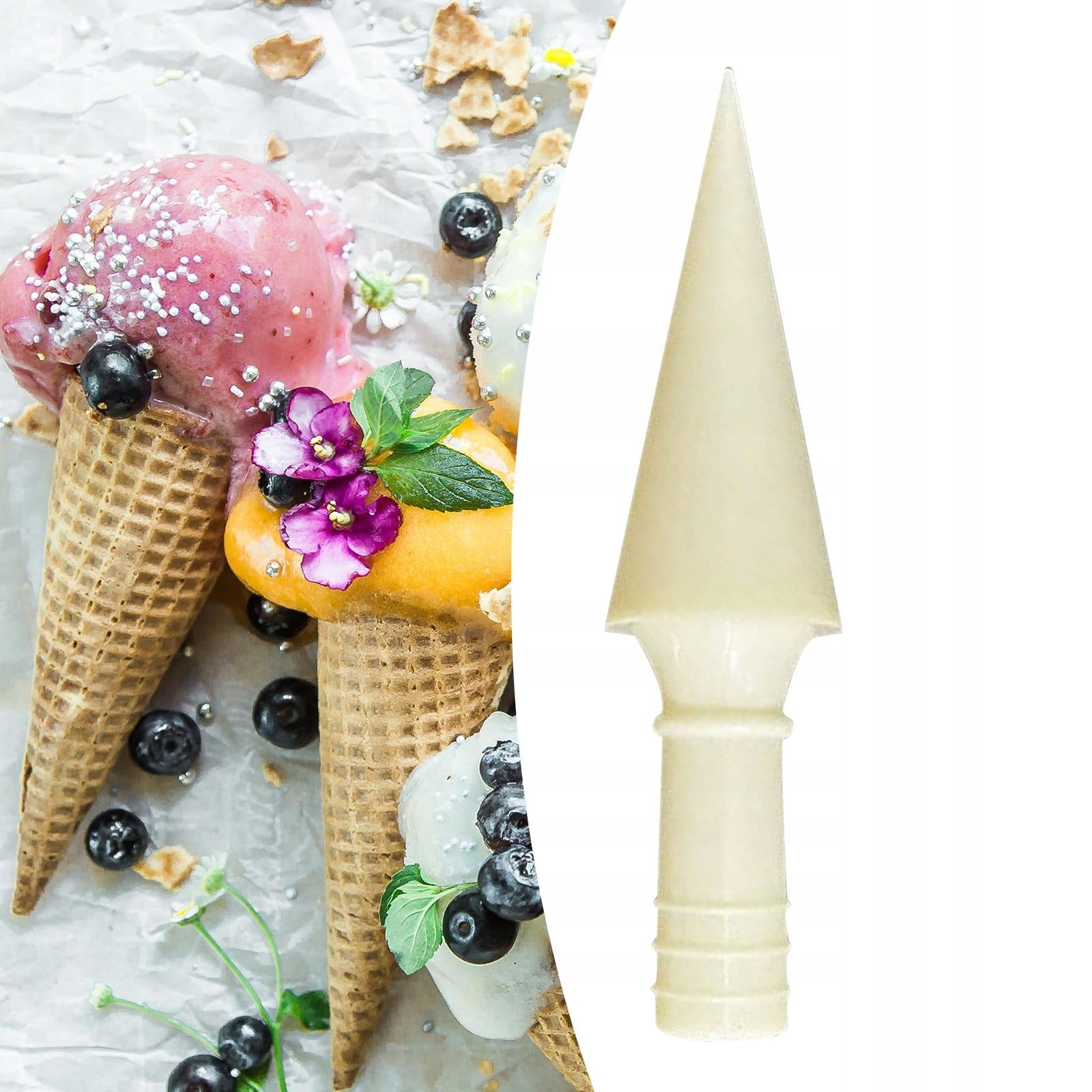 Ice Cream Cone Maker Cooking DIY Tool Kitchen Tool Homemade Baking 1pcs