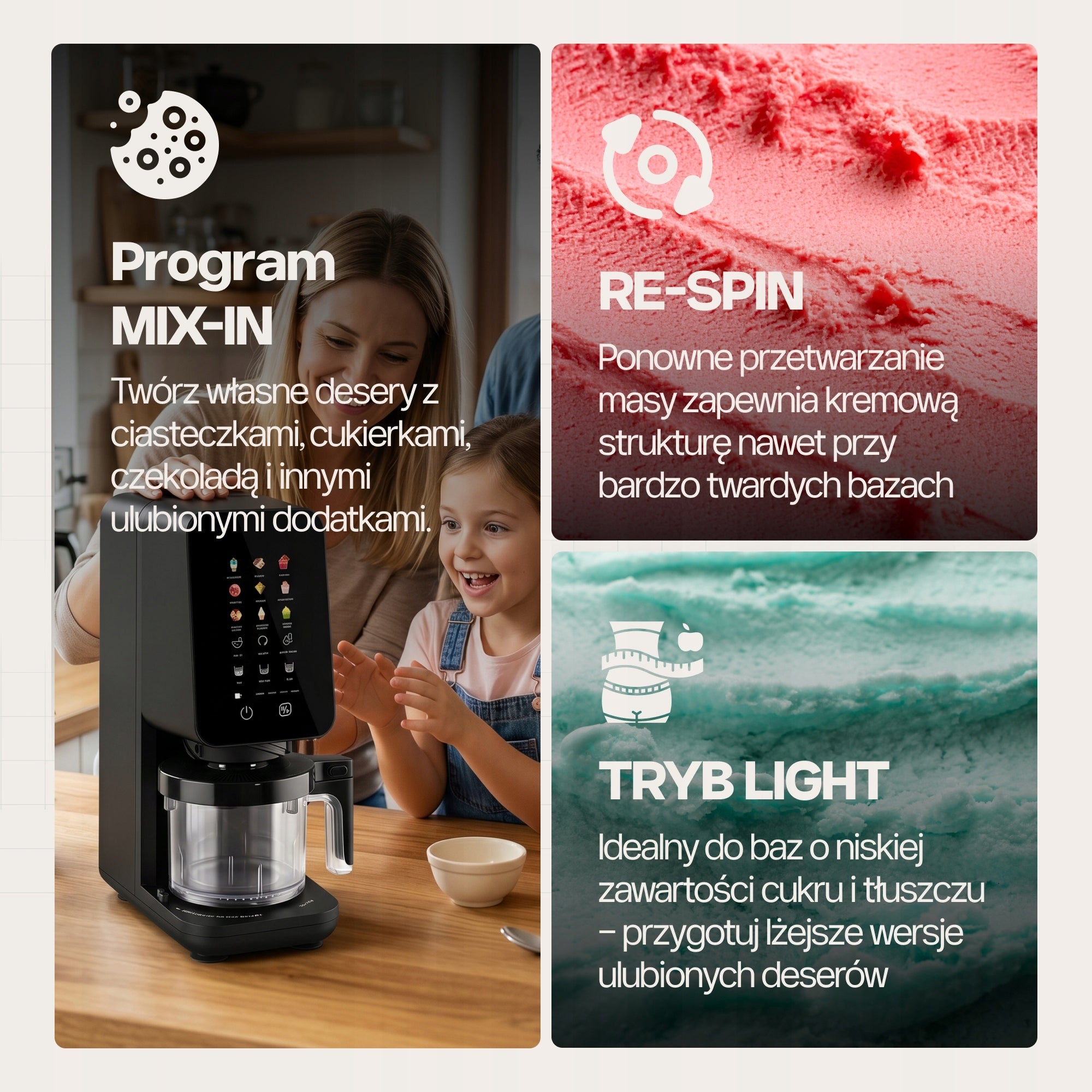 Ice Cream Maker 4Swiss IB026 FlurryKing Ice Cream Maker Shake Slushie Kind yogurt maker ice cream maker