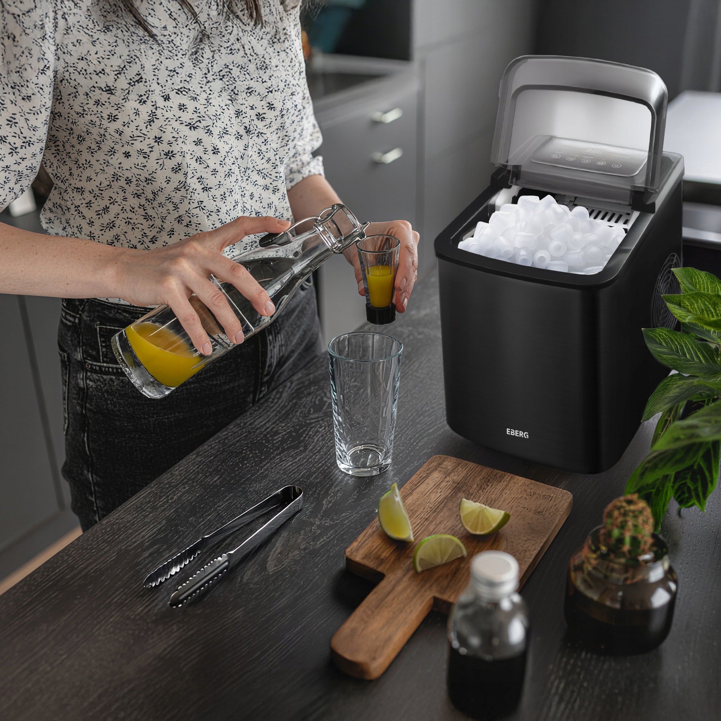 Ice Maker EBERG Homemade Cube Machine 12kg 160W Express Ice Power 160 W