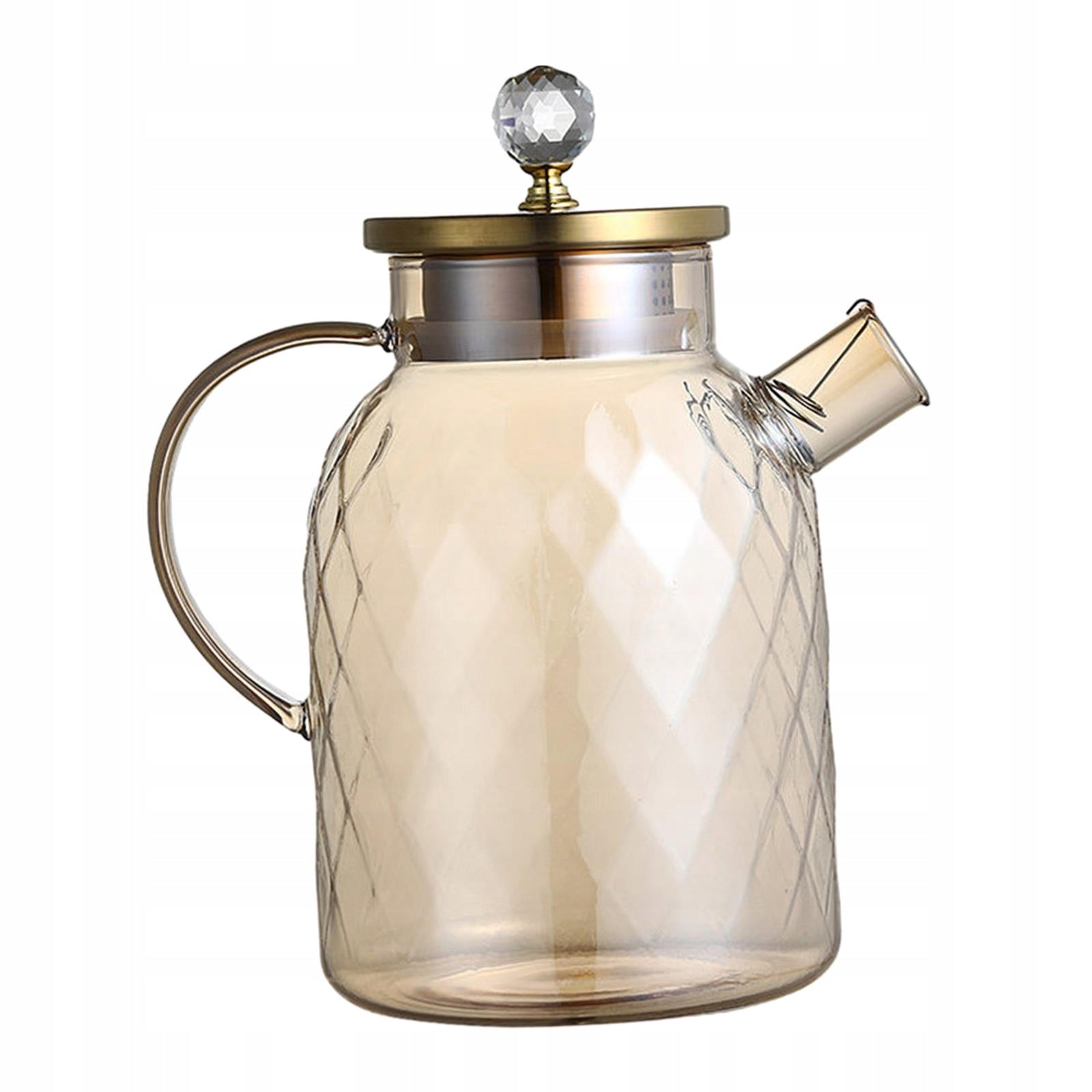 Iced Tea Pitcher Juice Container with Wide Spout Tea Pot Kettle 20.5cmx23cm