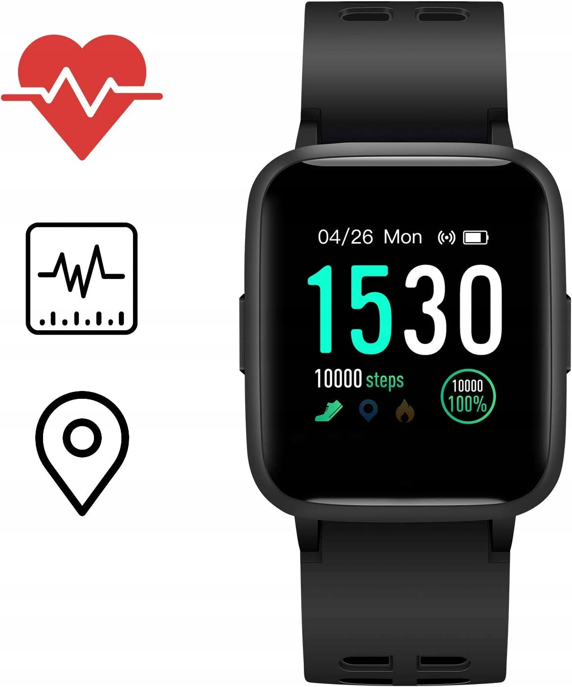 Icefox Smartwatch waterproof, Android and iOS