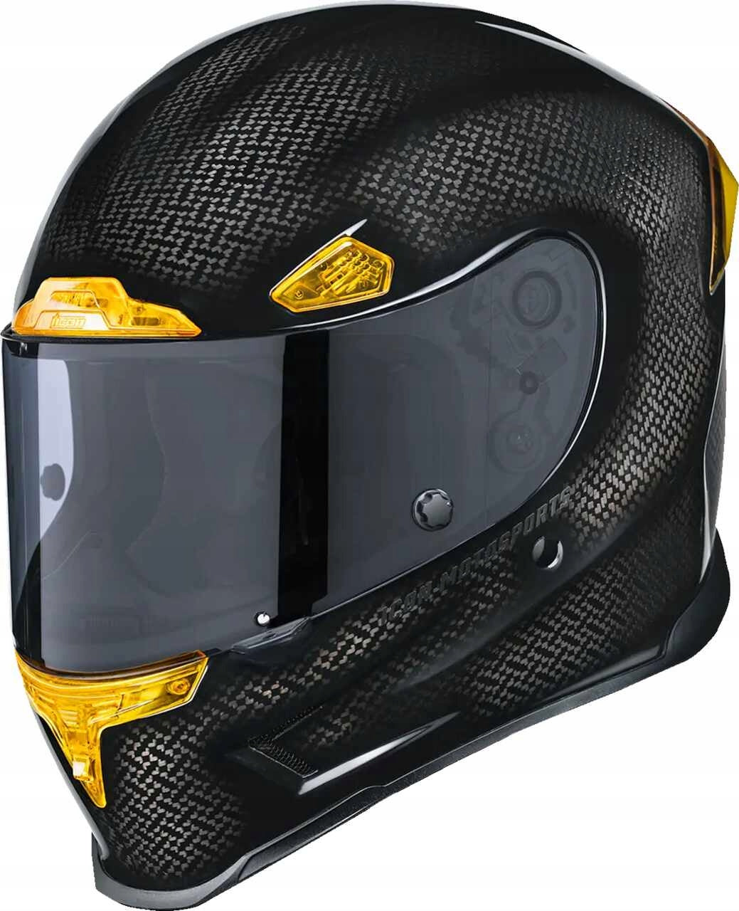 Icon Airframe Pro Carbon 4Tress Helmet Yellow L