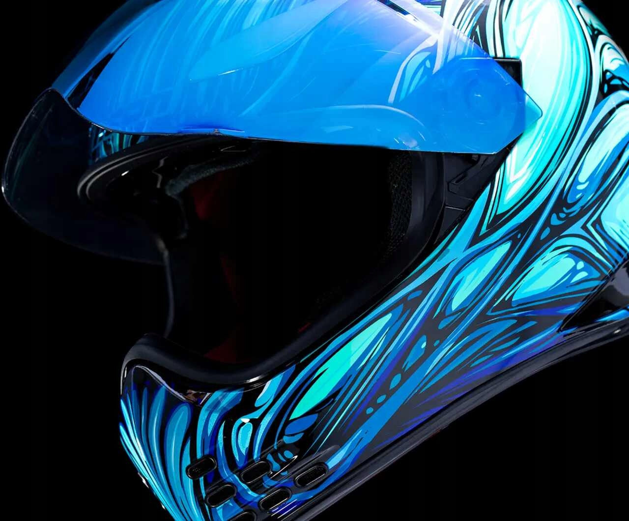 Icon Domain Nouveau Helmet Blue XXL helmet Size XXL