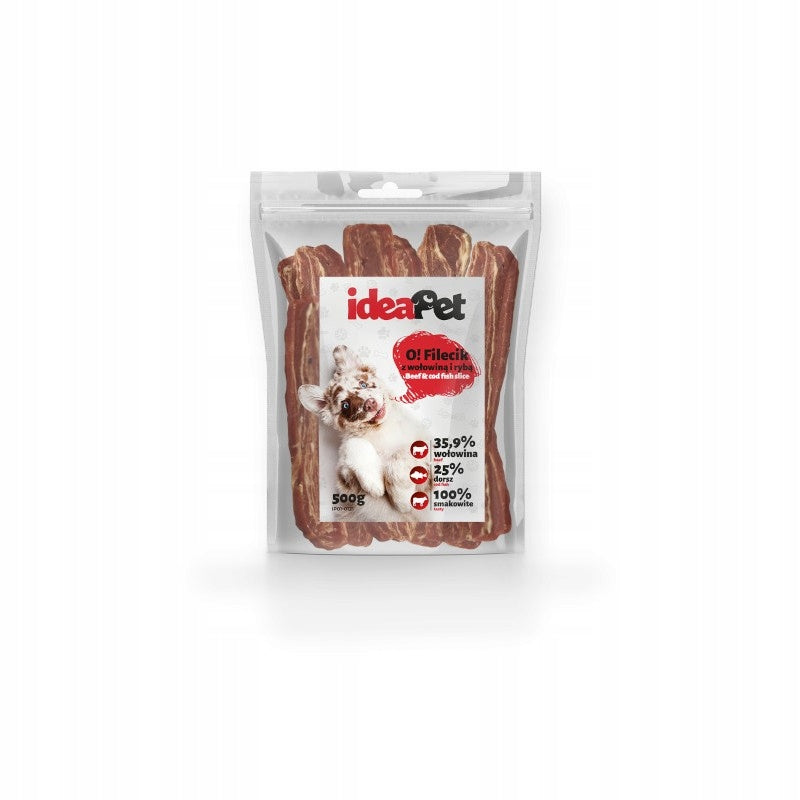IdeaPet Fillets with beef and fish 500g