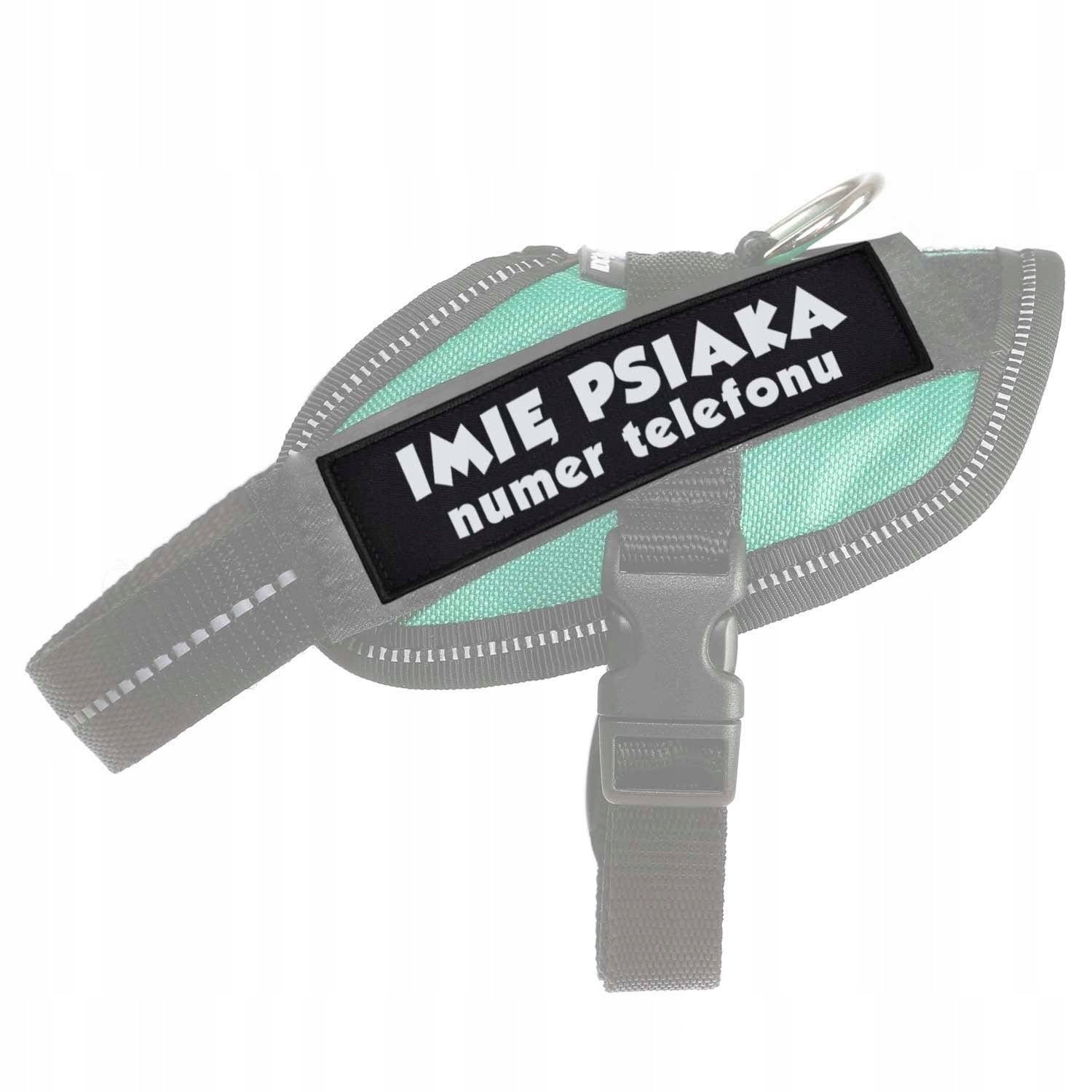 Identifier fits Julius-K9 harness address card 11x3 reflective inscription Brand no brand