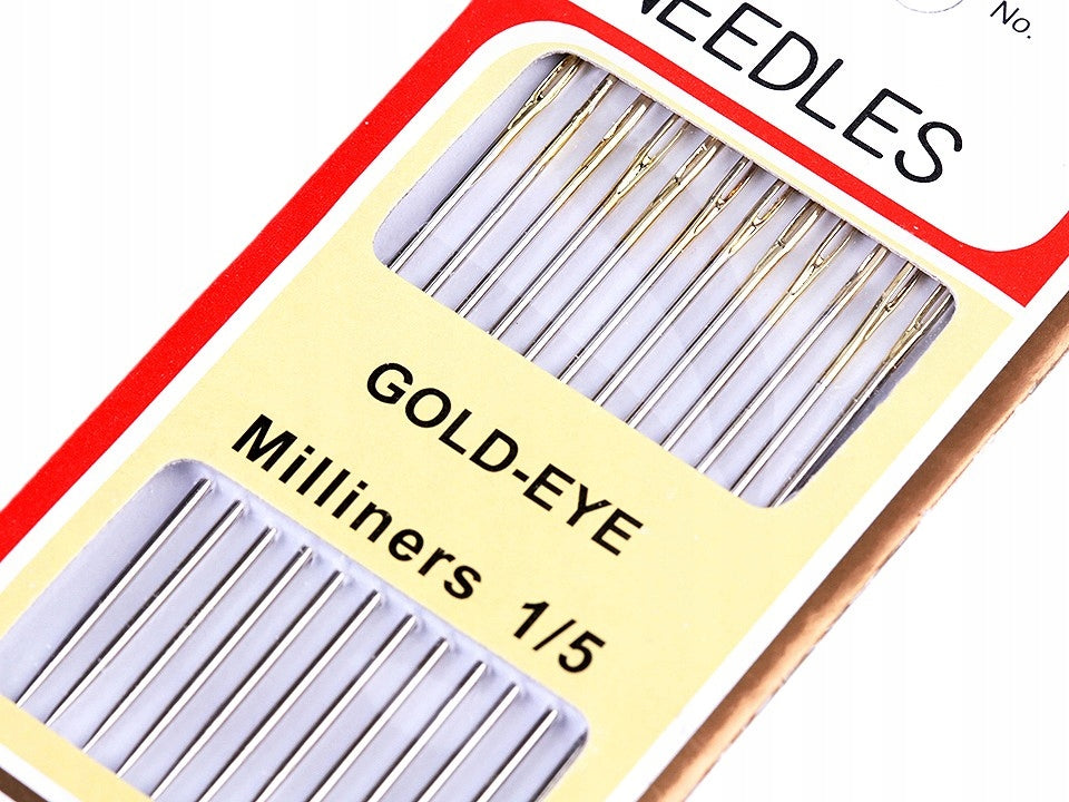 Nadeln mit Goldkopf Regal 1/5 Größe, 12 Stk. 