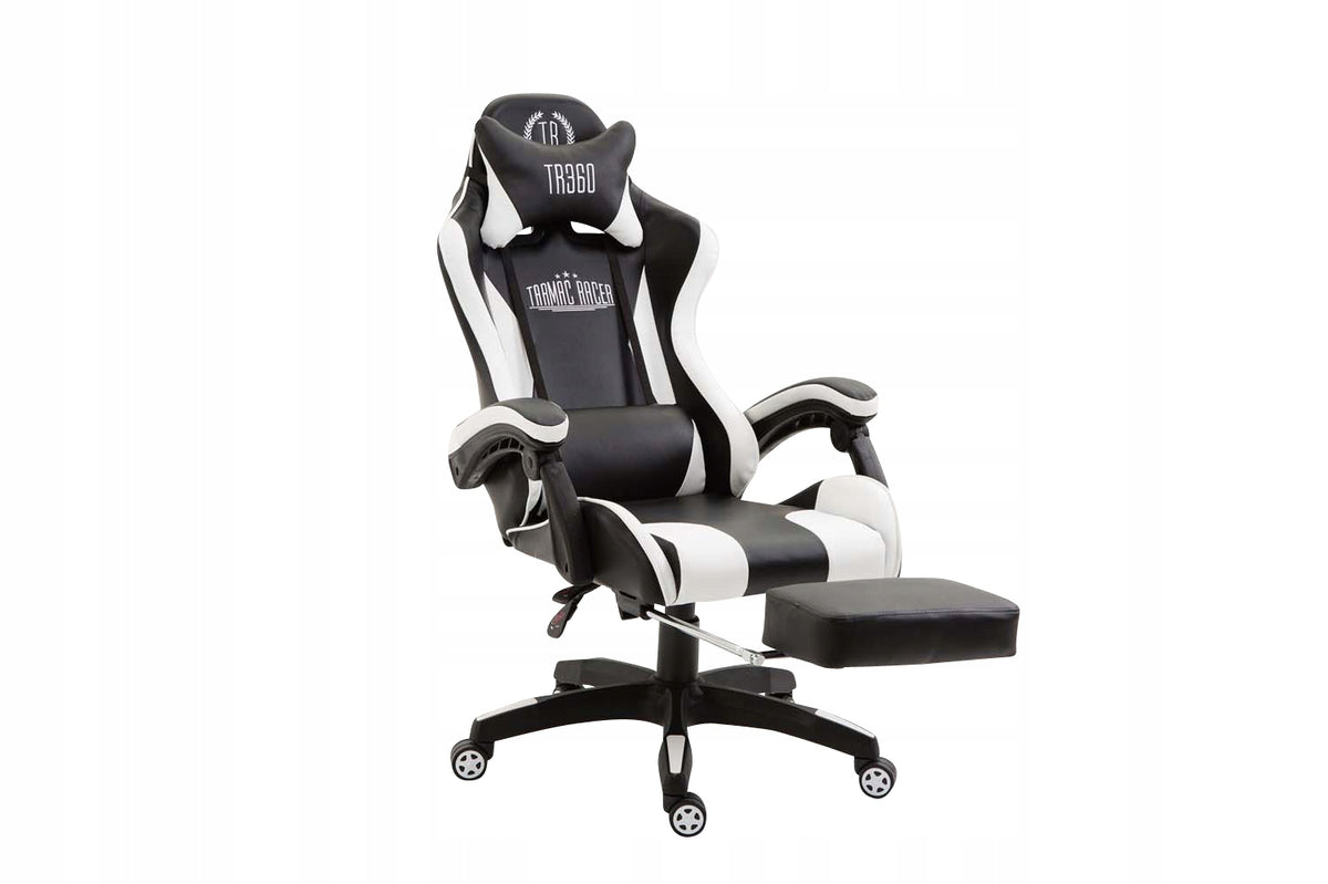 Ignite Faux Leather Office Chair, Black and White Packaging status original