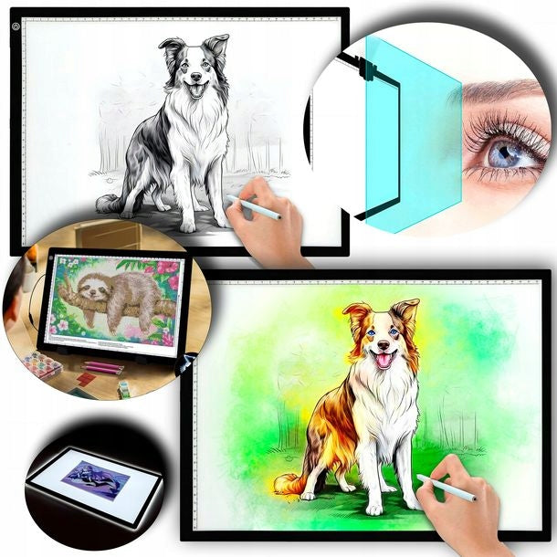 Illuminated Led Board Drawing Board Kalka A3 Tablet Graphic Gift