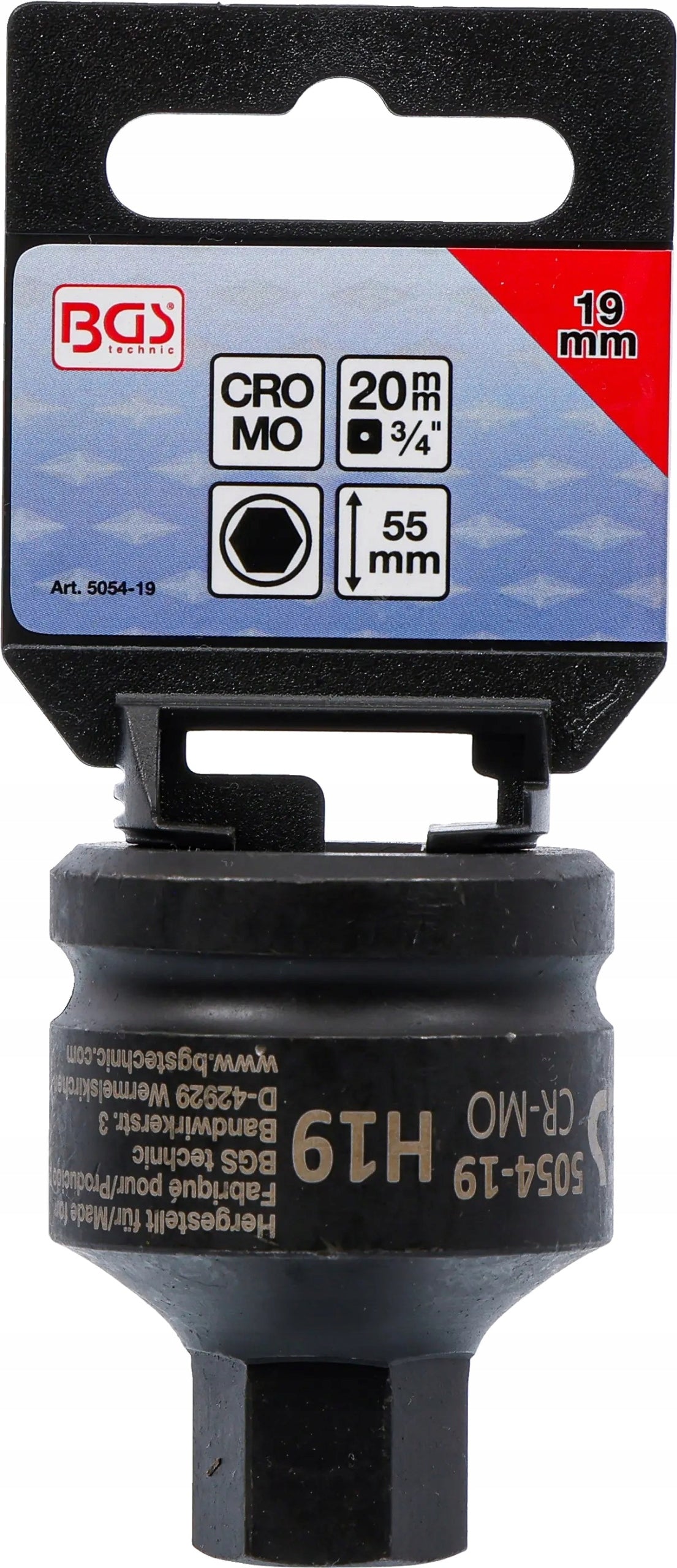 Imbus 19 mm Impact Allen Wrench for 6-Angle Bits 3/4" Drive BGS-Germany Packaging status original