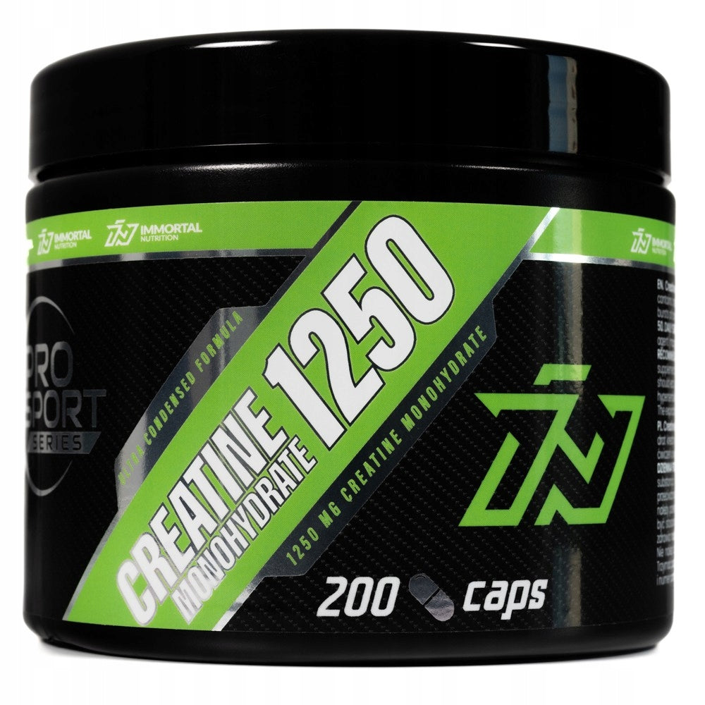 Immortal Creatine Monohydrate 1250mg 200caps CREATINE MONOHYDRATE MEGA CAPS