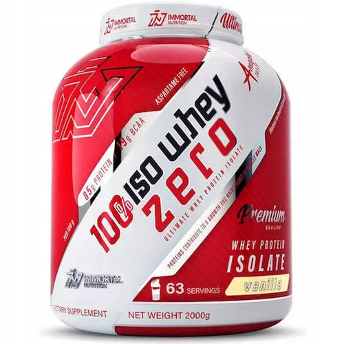 Immortal Nutrition Iso Whey Zero Isolate powder 2000g vanilla flavour