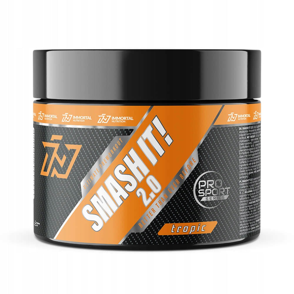 Immortal Smash IT 2.0 PRE-WORKOUT ENERGY STRENGTH CREATINE CITRULLINE 300g Expiration date at least 1 year from the date of purchase