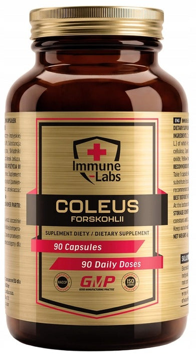 Immune-Labs COLEUS FORSKOHLII 90 capsules FORSKOLIN NETTLE INDIAN