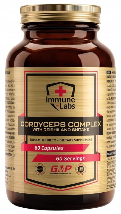 Immune-Labs CORDYCEPS COMPLEX 60 Capsules REISHI Mace Extract
