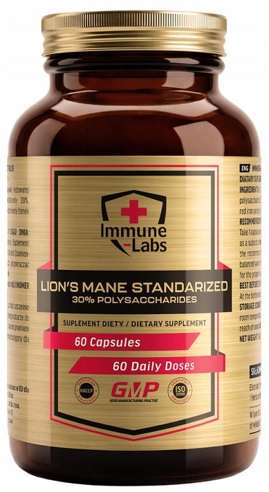 Immune-Labs LION'S MANE 30% 500mg 60 capsules LION'S MANE