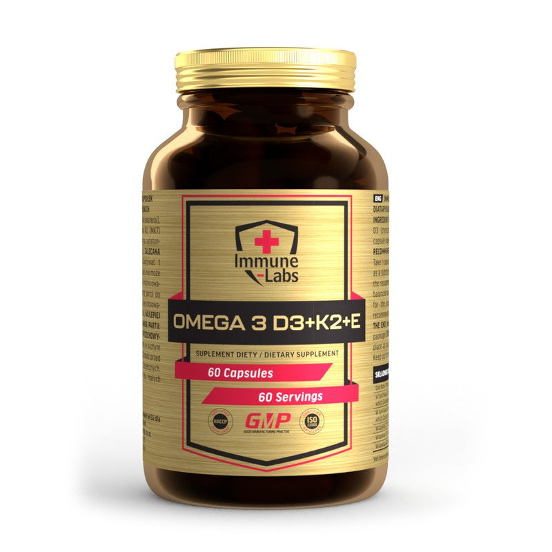 Immune-Labs Omega 3 + VITAMIN D3 + K2 MK7 + E Complex Immunity Health