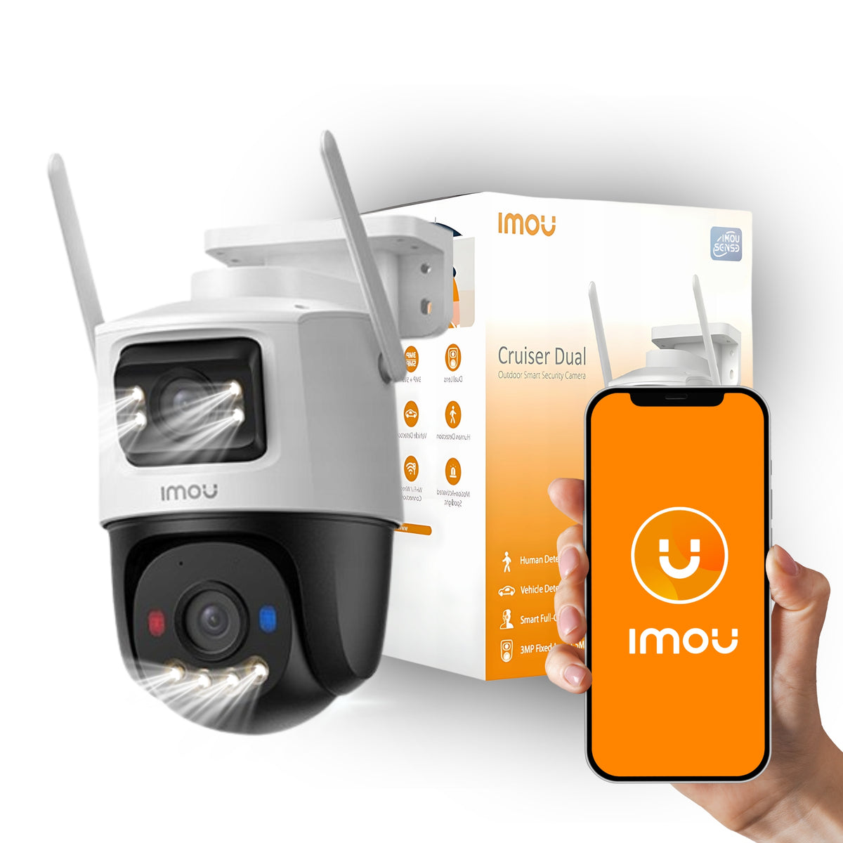 Imou Cruiser Dual 5MP+5MP IPC-S7XEP-10M0WED Two Lenses Speaker