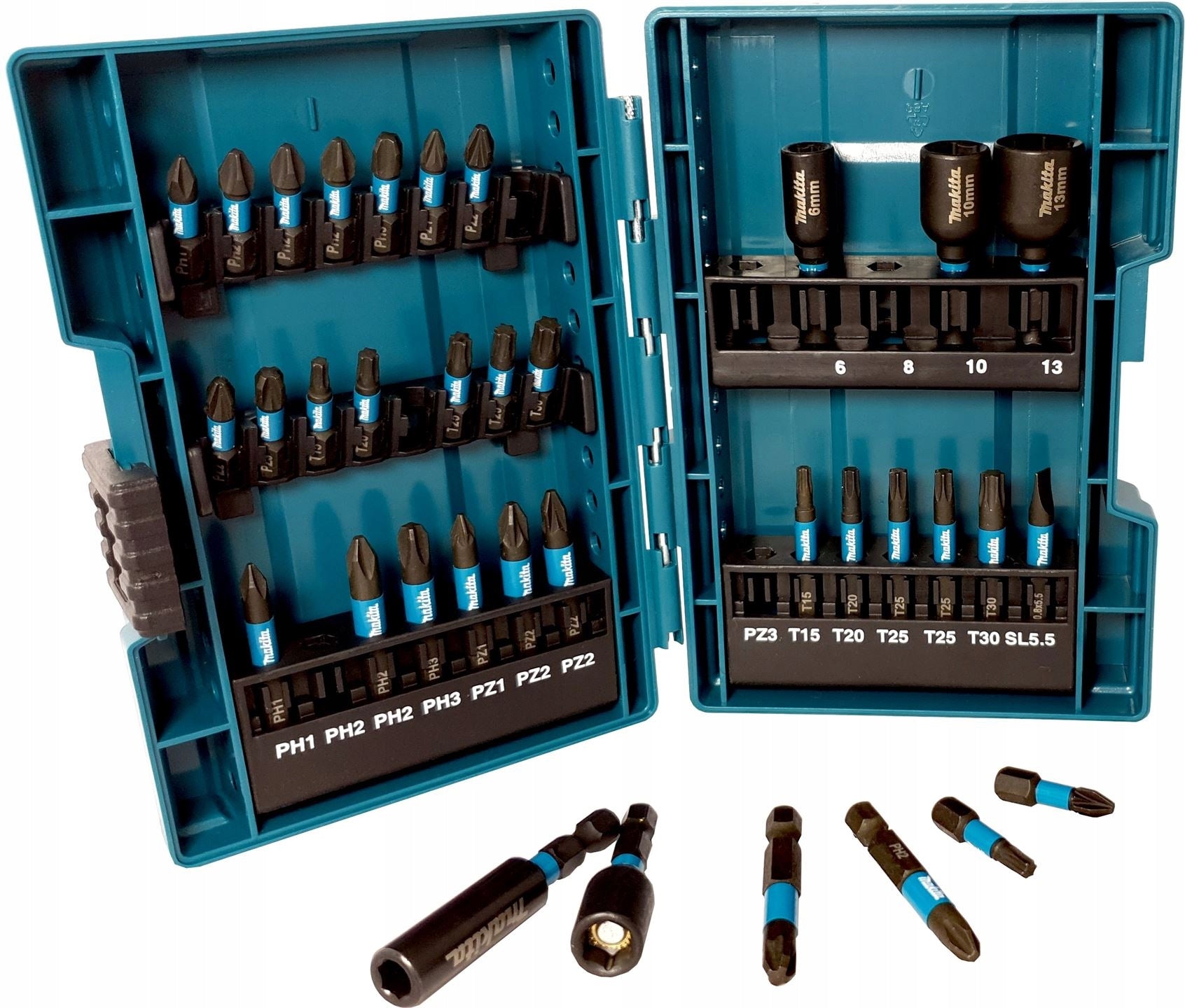 Impact Black Impact Bit and Socket Set 35 parts Makita B-66880