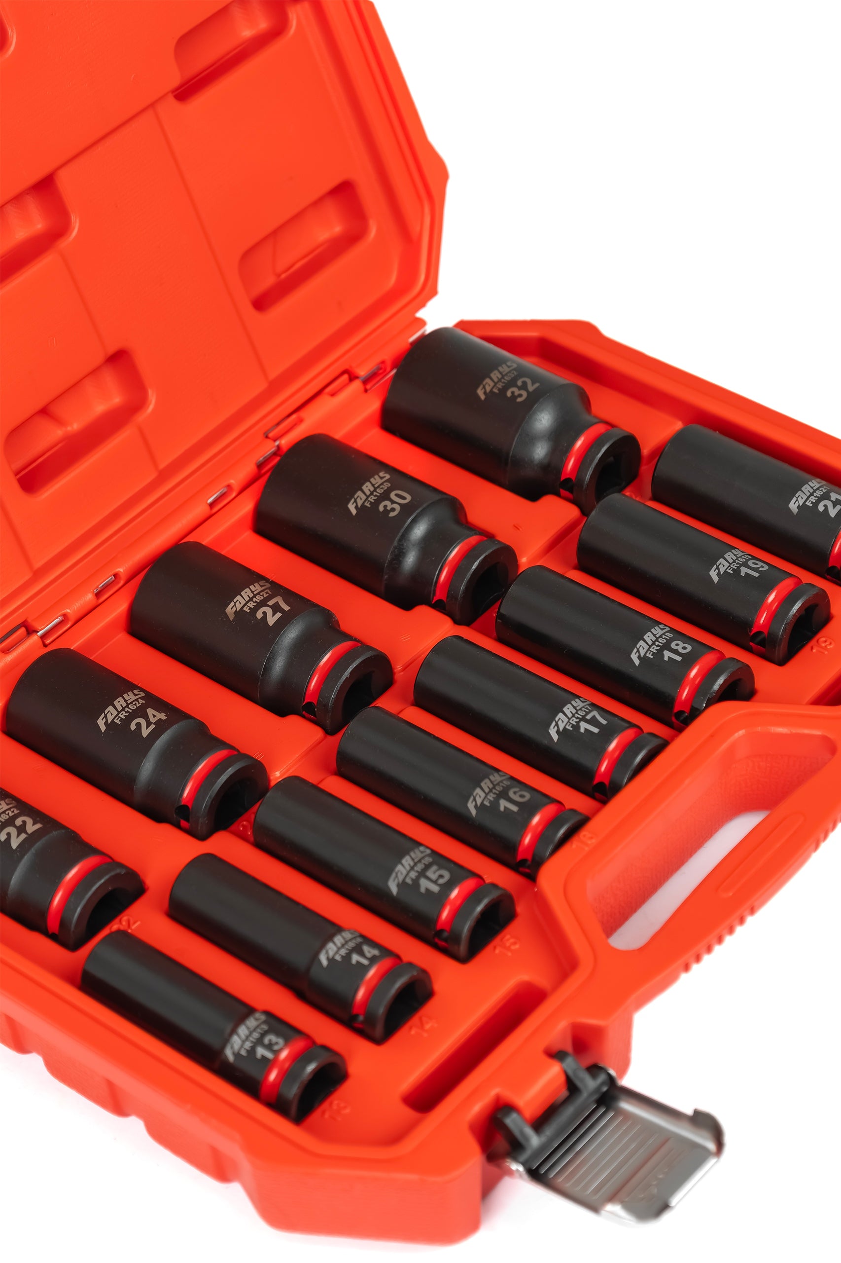 Impact Caps Long 1/2 13-32mm Set of 13pcs Professional Strong FR2564 Brand Farys