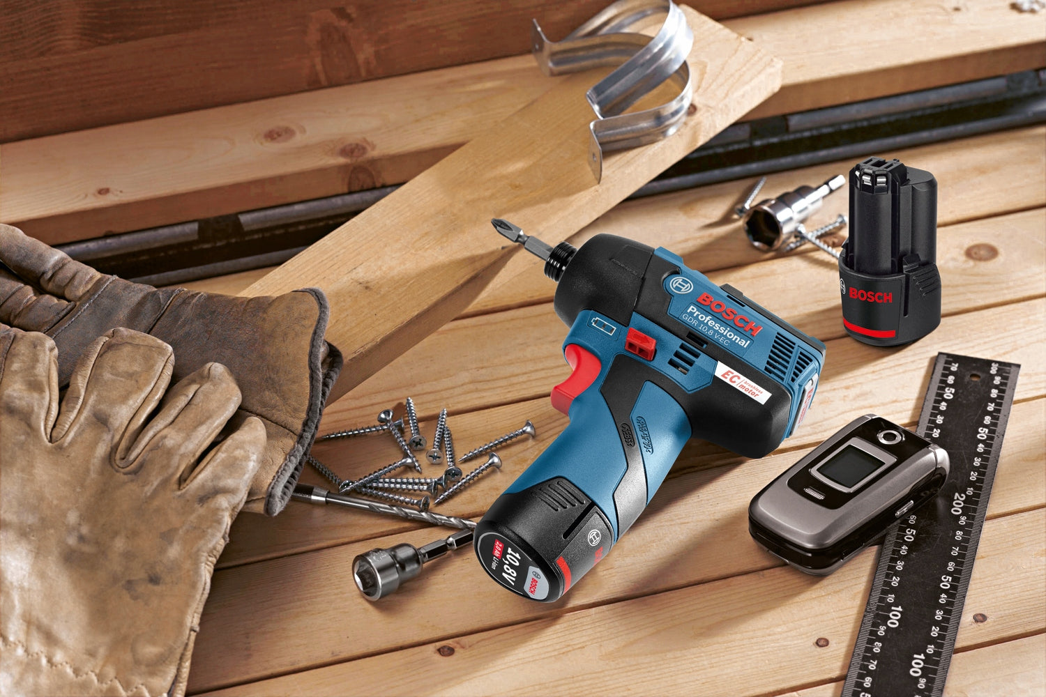 Impact Driver 12V 2x3,0Ah Case L-BOXX Bosch GDR 12V-110 Battery capacity 3 Ah