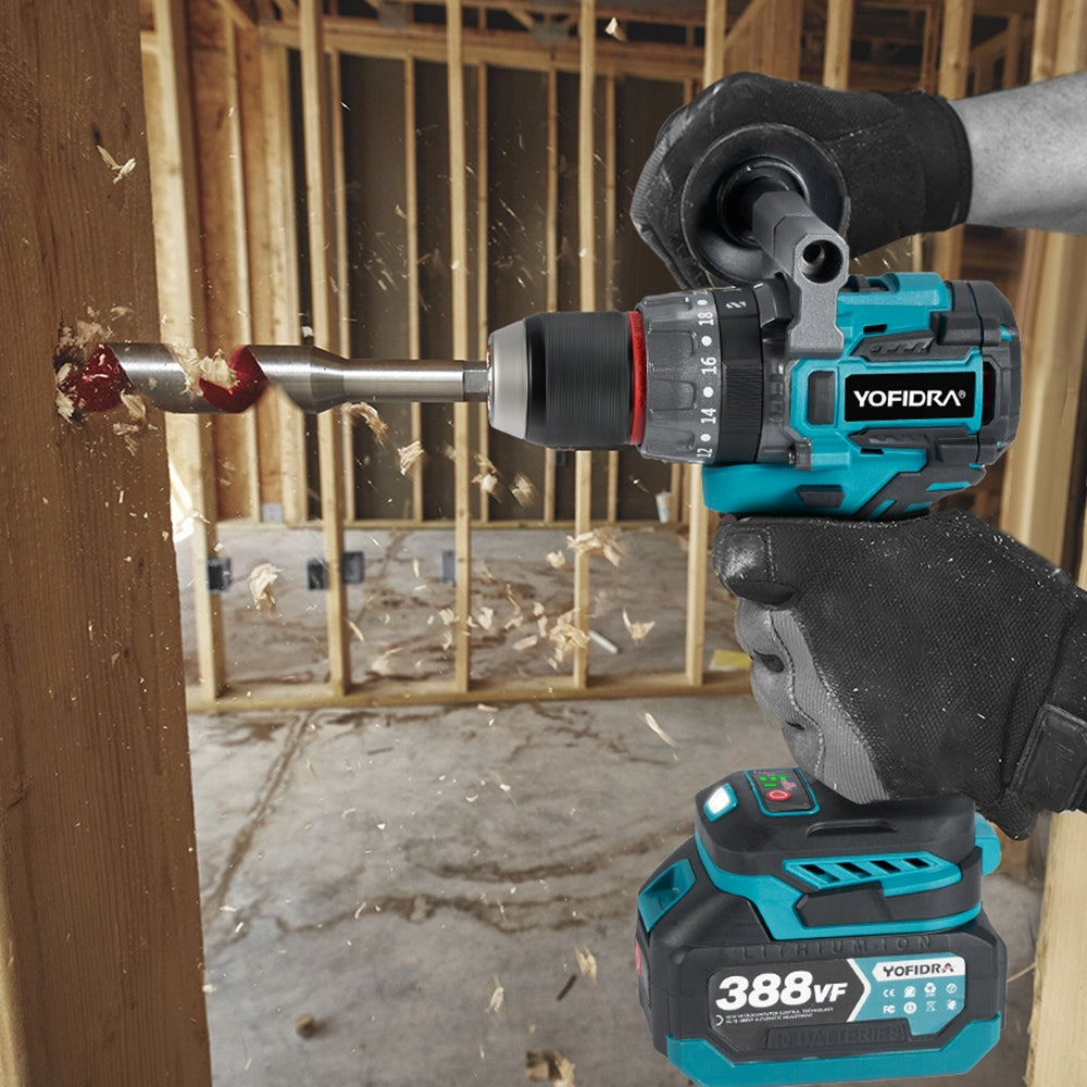 Impact Driver 13mm 94 Nm 2Speed Brushless YOFIDRA 18V LED Brand no brand