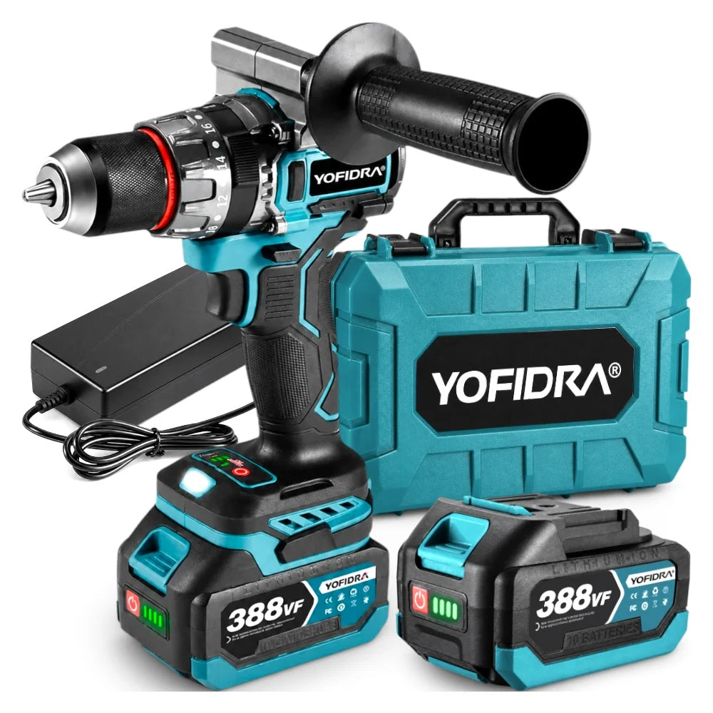 Impact Driver 13mm 94 Nm 2Speed Brushless YOFIDRA 18V LED