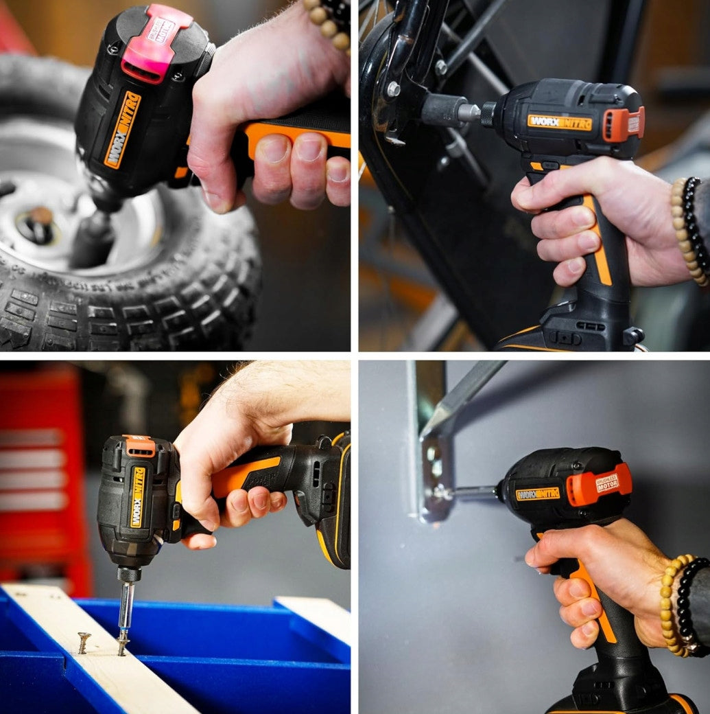 Impact Driver WORX NITRO PowerShare WX265.9 20V Power supply rechargeable battery