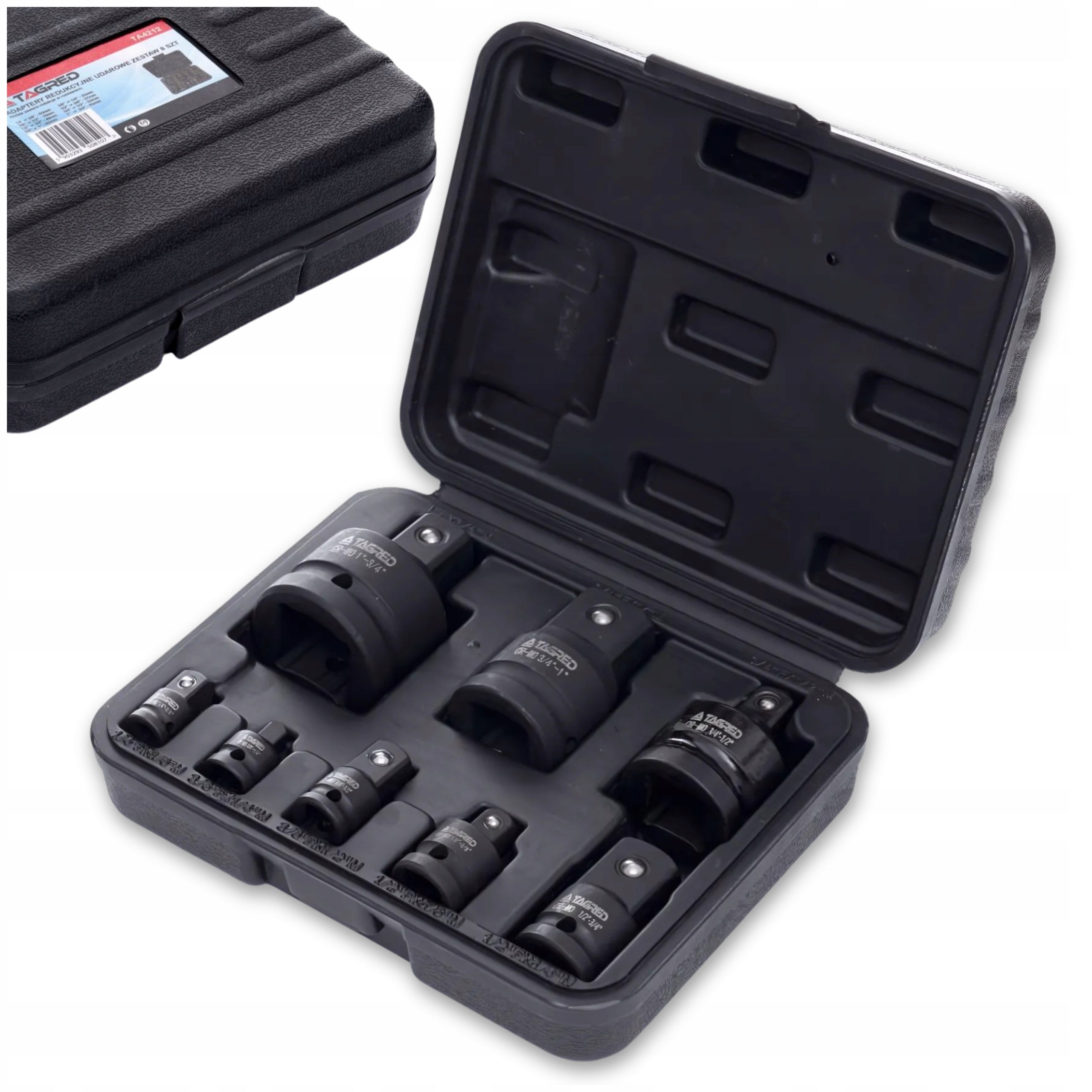 Impact Reduction Reducer Adapters 1/2" 1/4" 3/8" 3/4" with Ball x8pcs