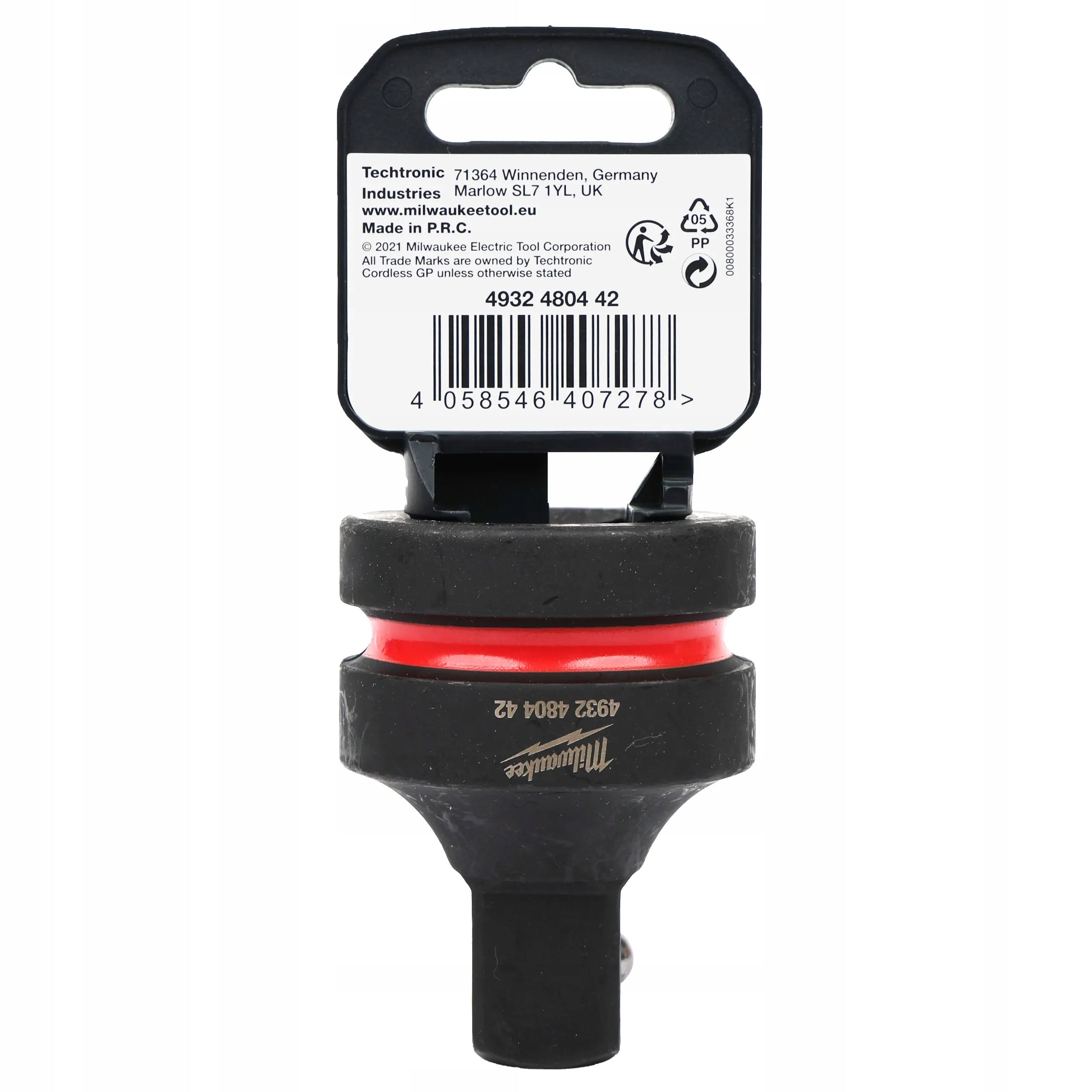 Impact Socket Adapter 1" to 3/4" Square Milwaukee SHOCKWAVE Brand Milwaukee
