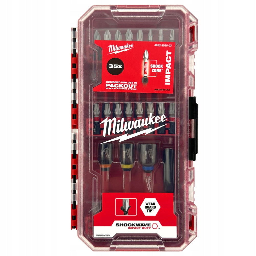 Impact bit set (35 pcs) Shockwave Impact Duty Milwaukee 4932492003 Packaging status original