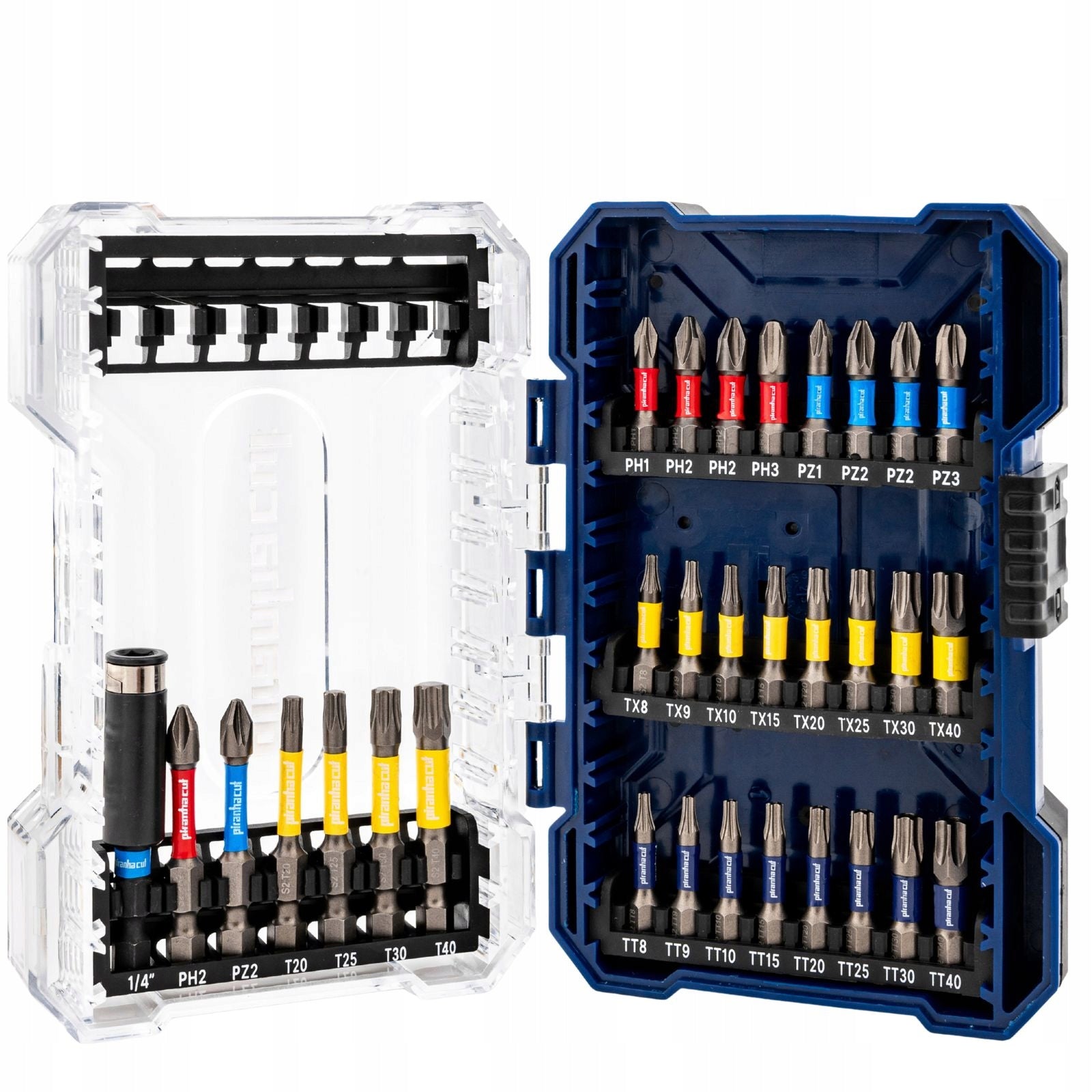 Impact bit set impact bits tips 31 pcs PIRANHACUT Manufacturer code PCBSET-031