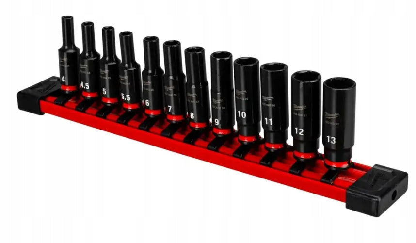 Impact socket set Milwaukee 4932480453 12 el. Shockwave 1/4" 4-13mm Brand Milwaukee