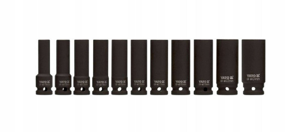 Impact sockets Yato 1/2" 11 pcs. YT-1054 Mounting 1/2"