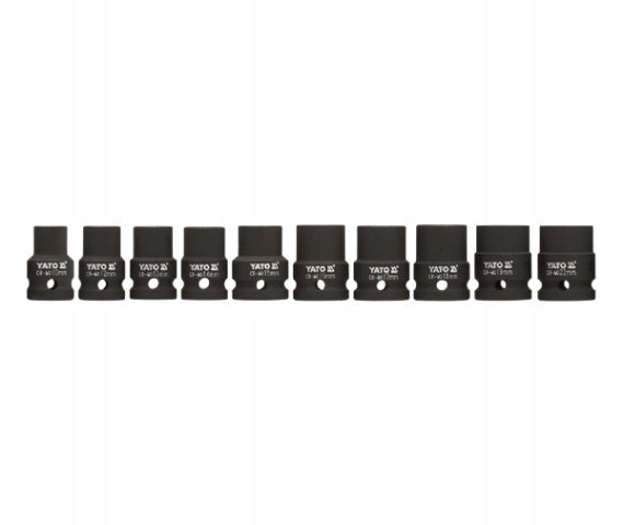 Impact sockets Yato YT-1025 1/2" 10 pieces Mounting 1/2"