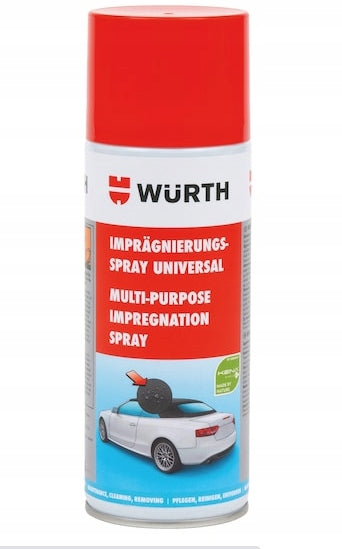 Impregnation for fabric convertible roofs Wurth 400ml Packaging capacity 400 ml