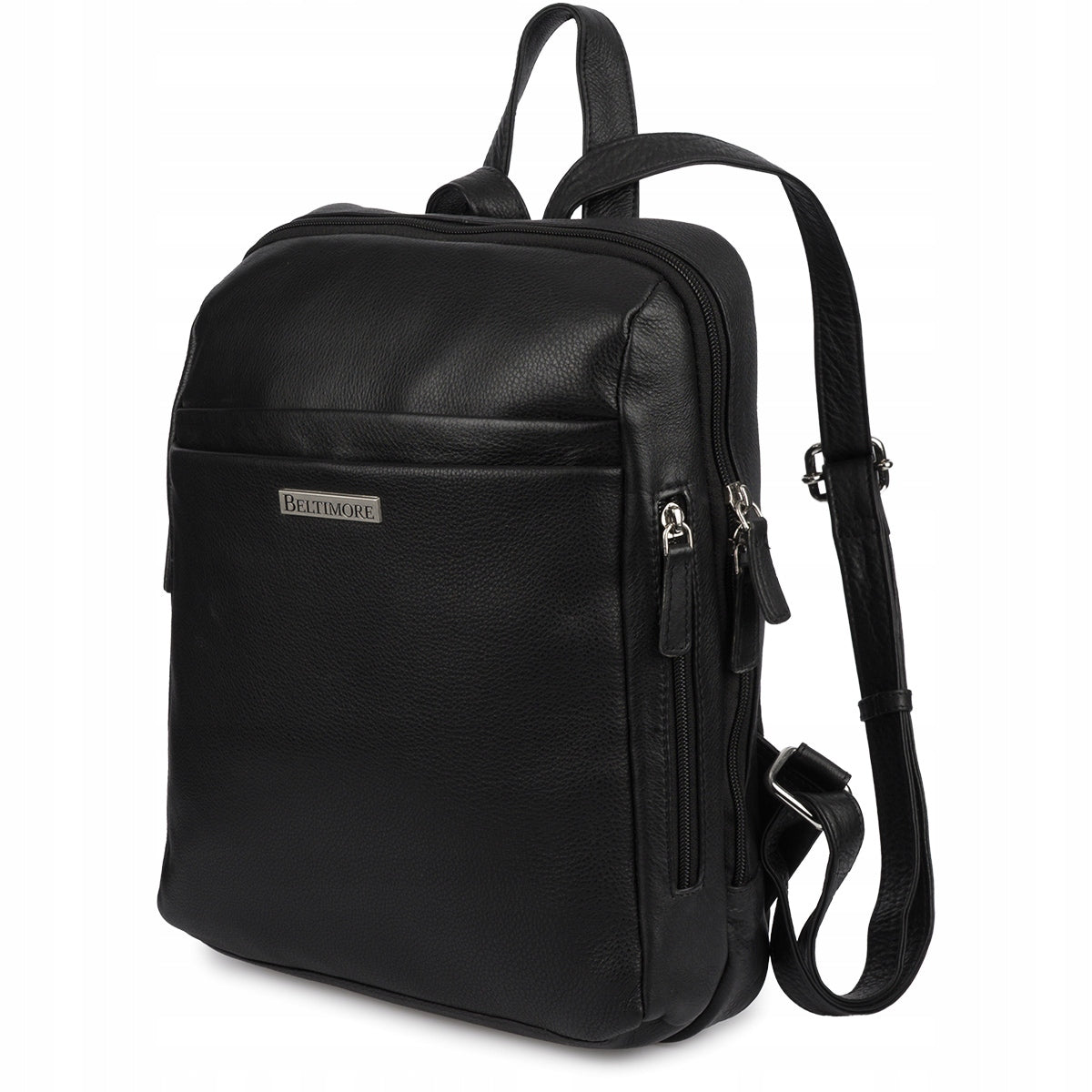 Impressive women's leather backpack A4 large Beltimore organized PREMIUM