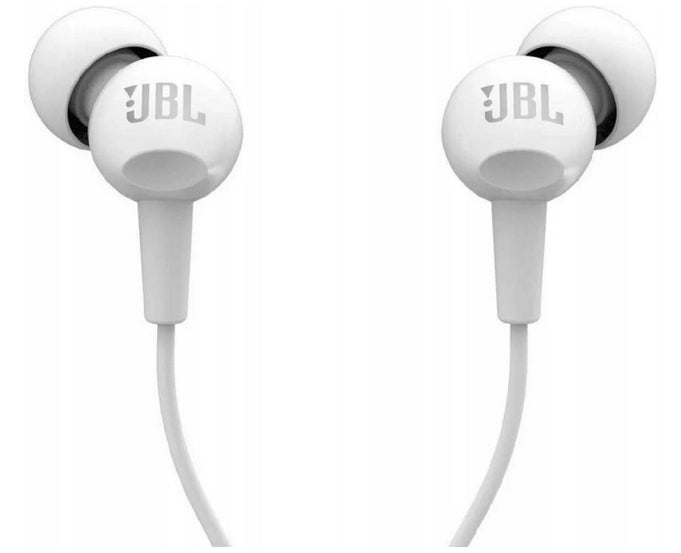 In-ear Headphones JBL C100SI White Mini Jack 3.5MM Wired Remote Control Brand JBL