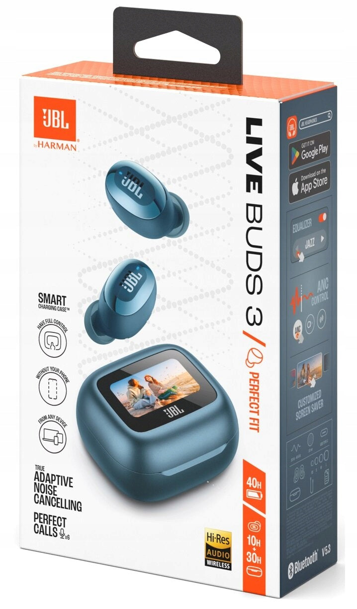 In-ear headphones JBL Live Buds 3 Blue ORIGINAL Brand JBL