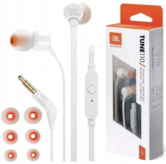 In-ear headphones JBL T110 in-ear microphone