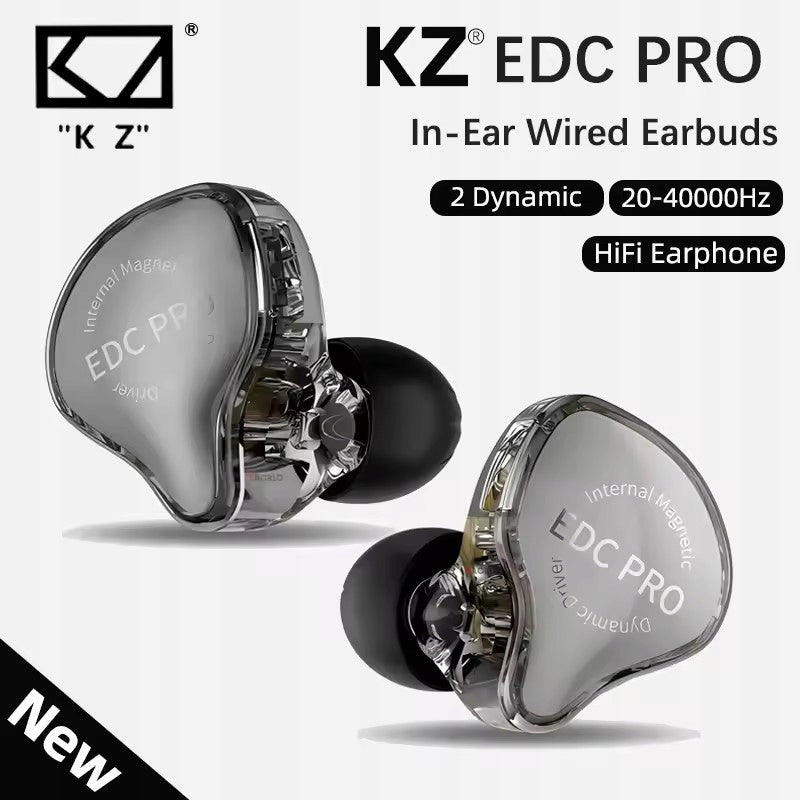 In-ear headphones KZ EDC PRO 5BA 1DD 10mm 12 Driver HiFi Hybrid Manufacturer code EDC