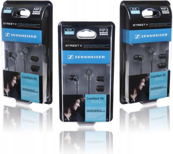 In-ear headphones Sennheiser CX 200 comfort fit black Packaging status original