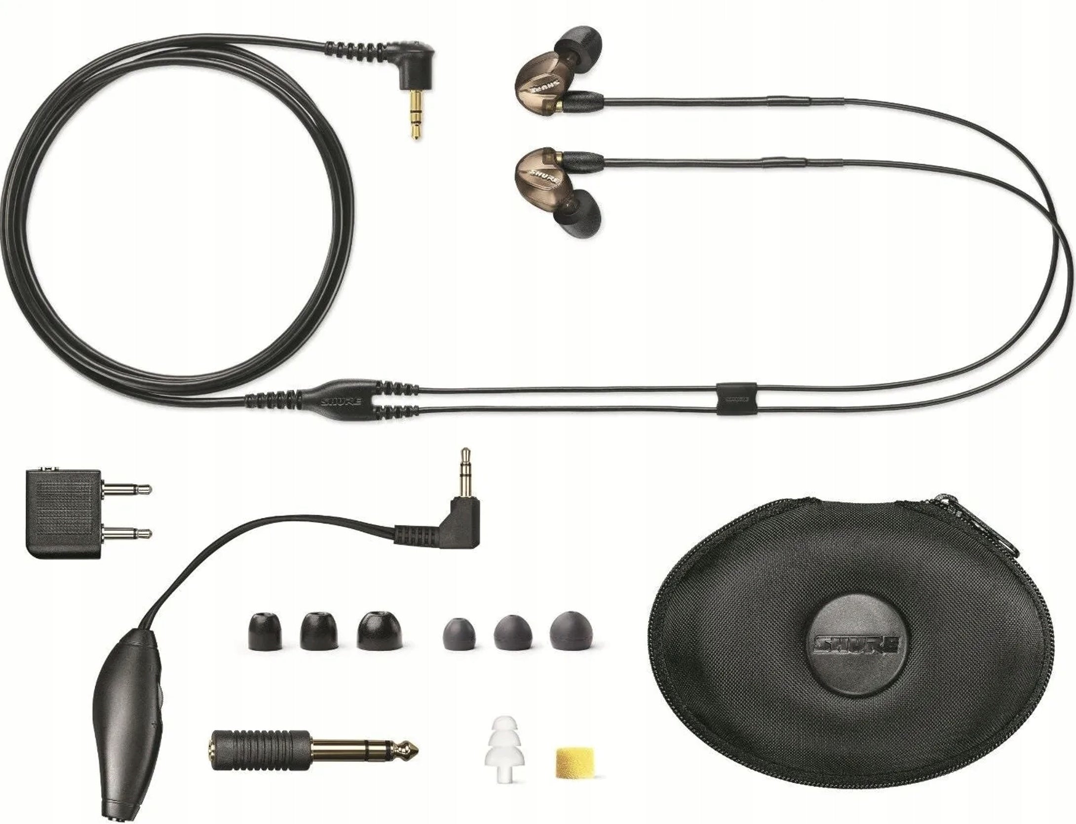 In-ear headphones Shure SE535 Brown Cover + Overlays + Manual Manufacturer code Shure se535 brazowe