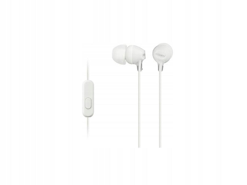 In-ear headphones Sony MDR-EX15AP white Manufacturer code MDREX15APW.CE7