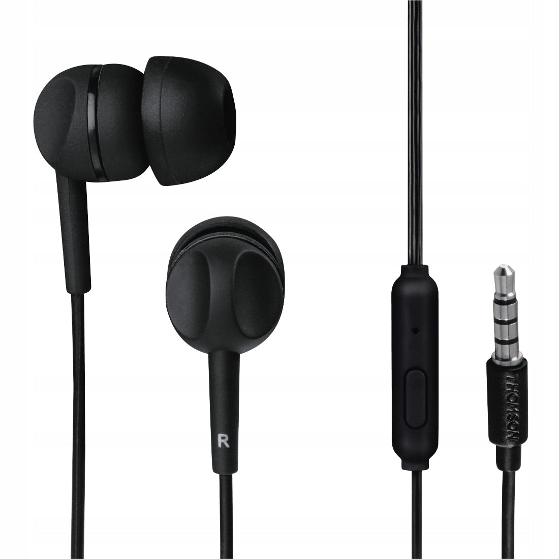 In-ear headphones THOMSON with microphone black Model other